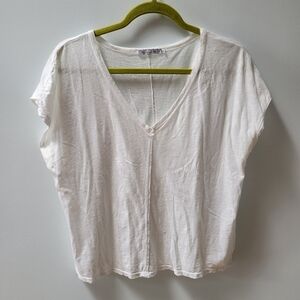 Michael Stars White V-neck